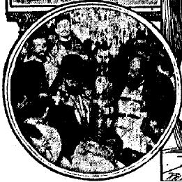 Only known surviving photo from St Raphael's consecration service, published in the Syracuse Telegram on March 17, 1904.